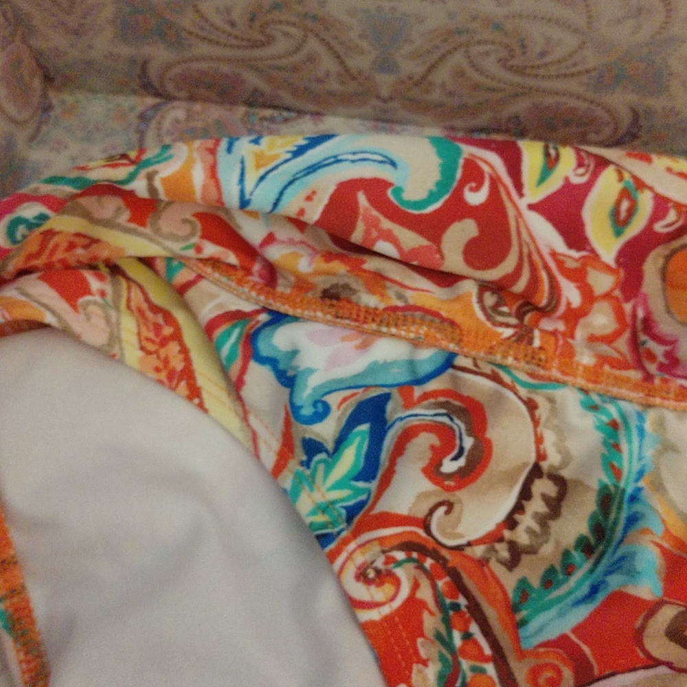 #3 Copy Lauren Ralph Lauren Paisley Print Bikini BOTTOM EUC - Picture 3 of 6